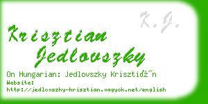 krisztian jedlovszky business card